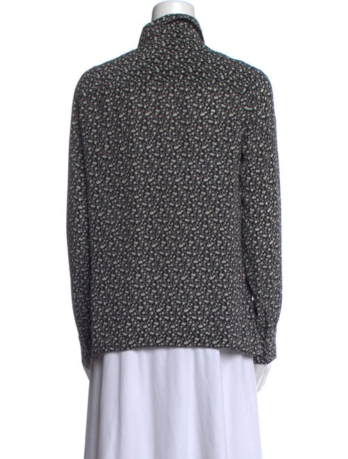Altuzarra Printed Long Sleeve Button-Up Top
