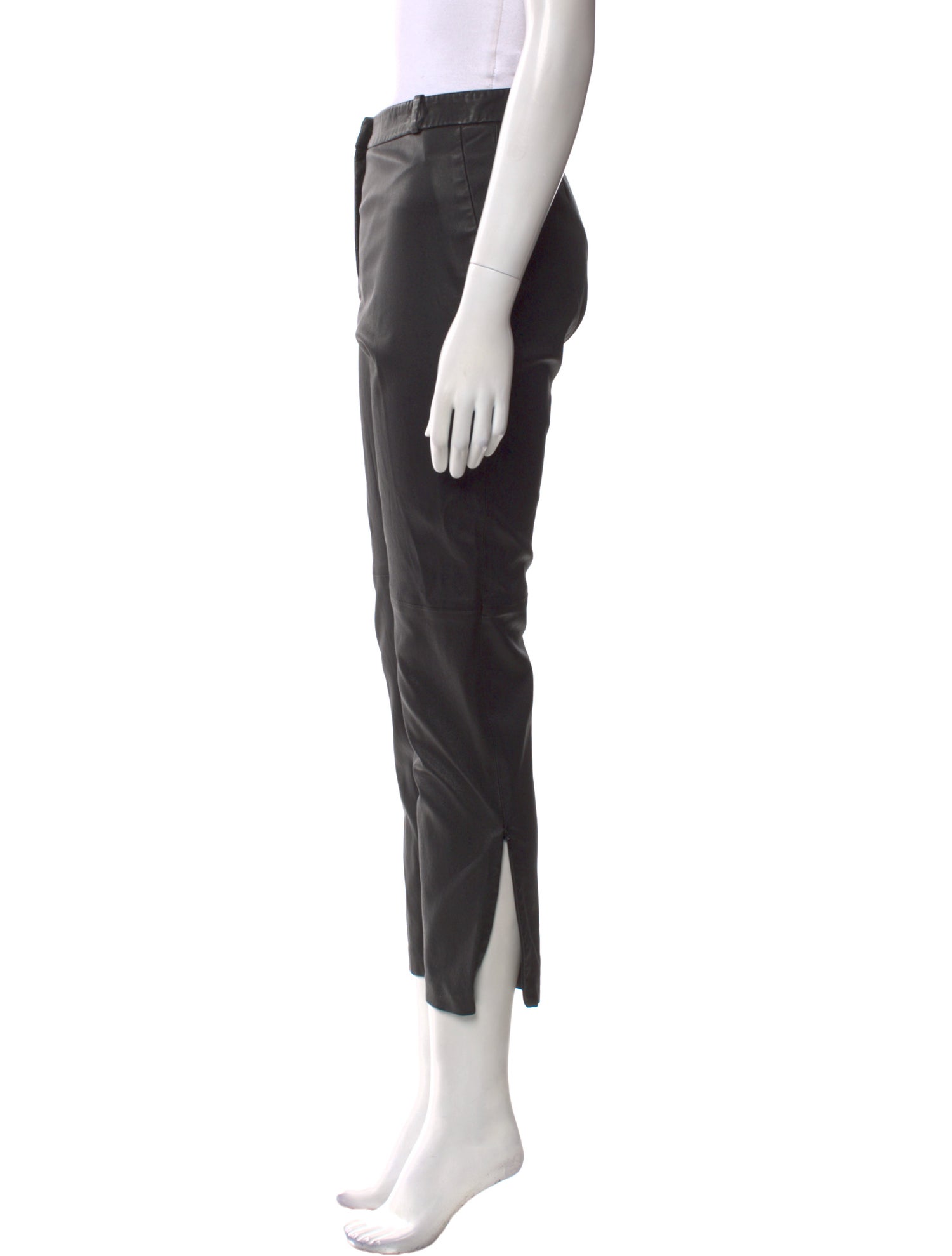Altuzarra Leather Straight Leg Pants
