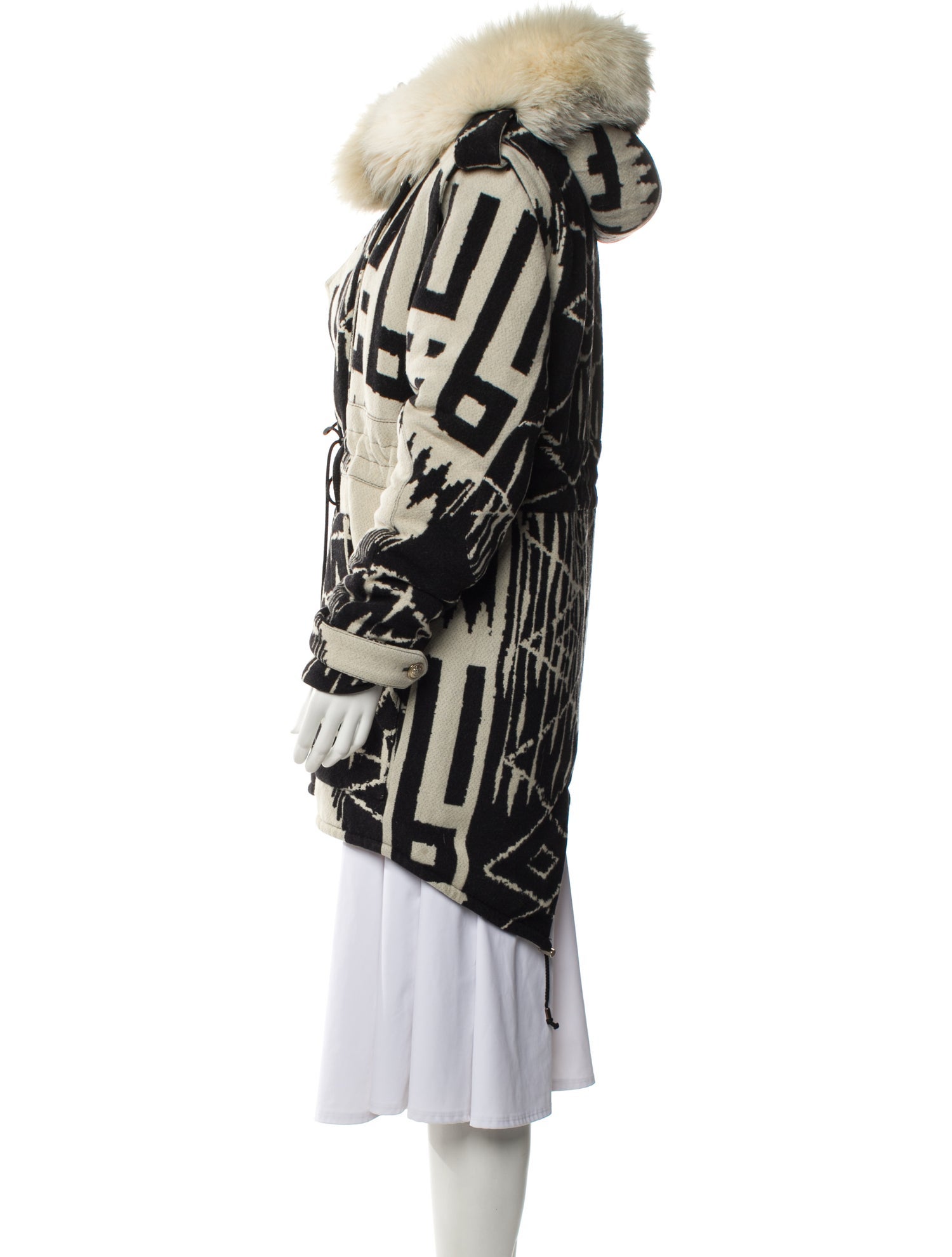 Altuzarra Printed Faux Fur Coat