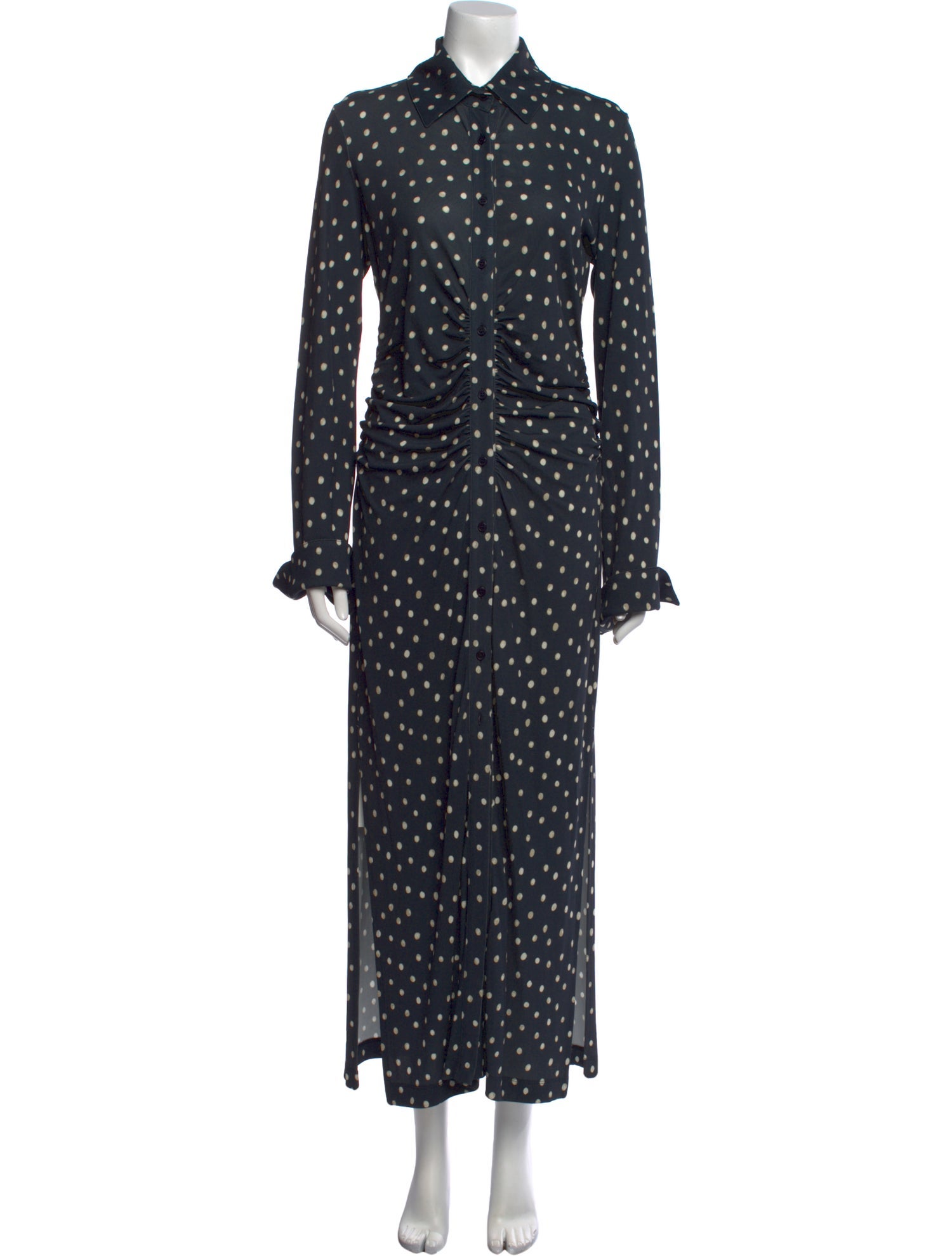 Altuzarra Polka Dot Print Long Dress
