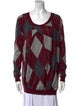 Altuzarra Printed Scoop Neck Sweater