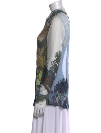 Altuzarra Silk Printed Button-Up Top