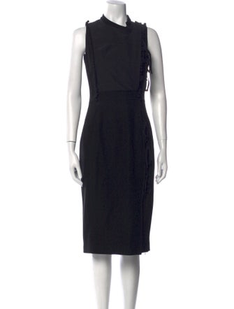 Altuzarra Mock Neck Midi Length Dress