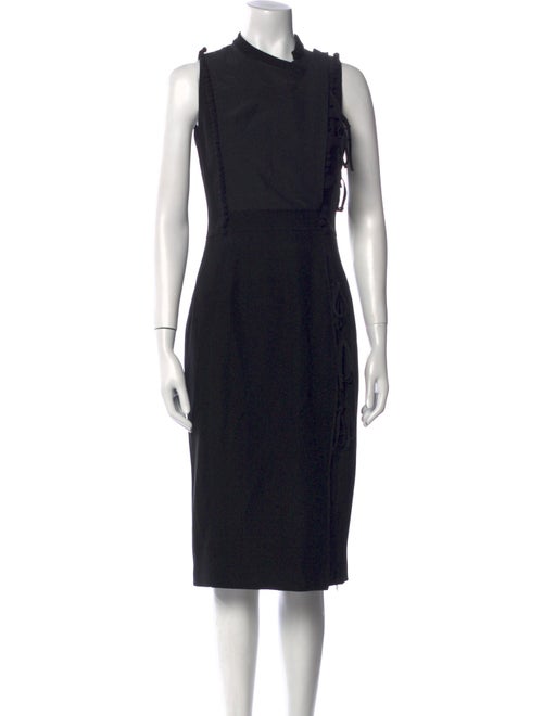 Altuzarra Mock Neck Midi Length Dress