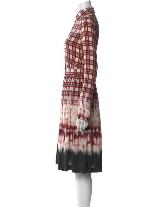 Altuzarra Plaid Print Midi Length Dress