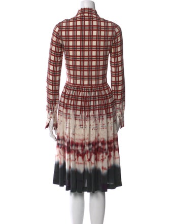 Altuzarra Plaid Print Midi Length Dress