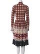 Altuzarra Plaid Print Midi Length Dress