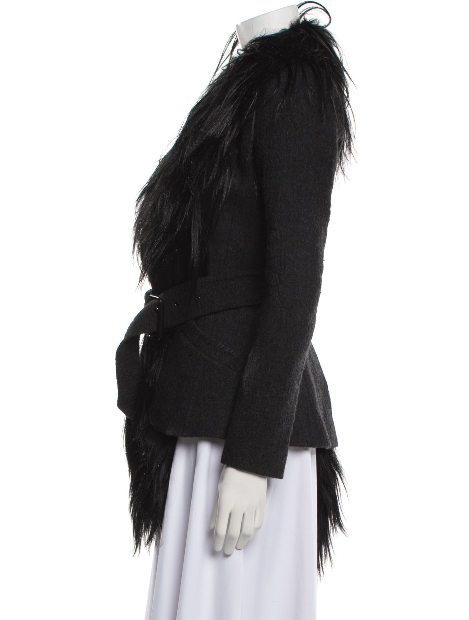 Altuzarra Virgin Wool Faux Fur Jacket