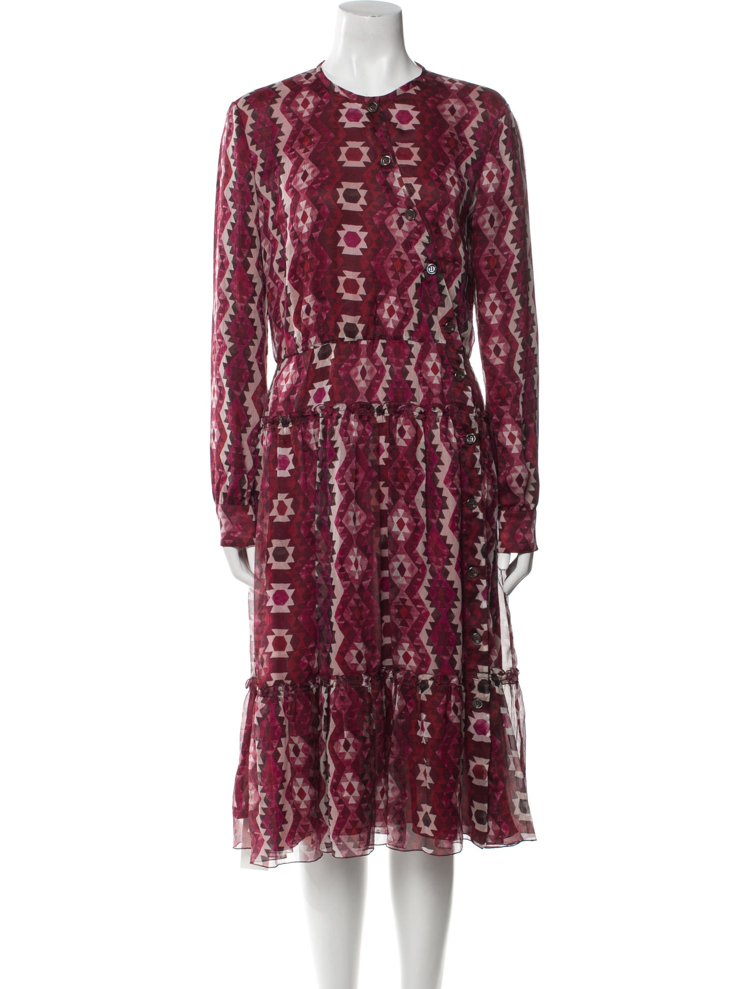 Altuzarra Silk Midi Length Dress