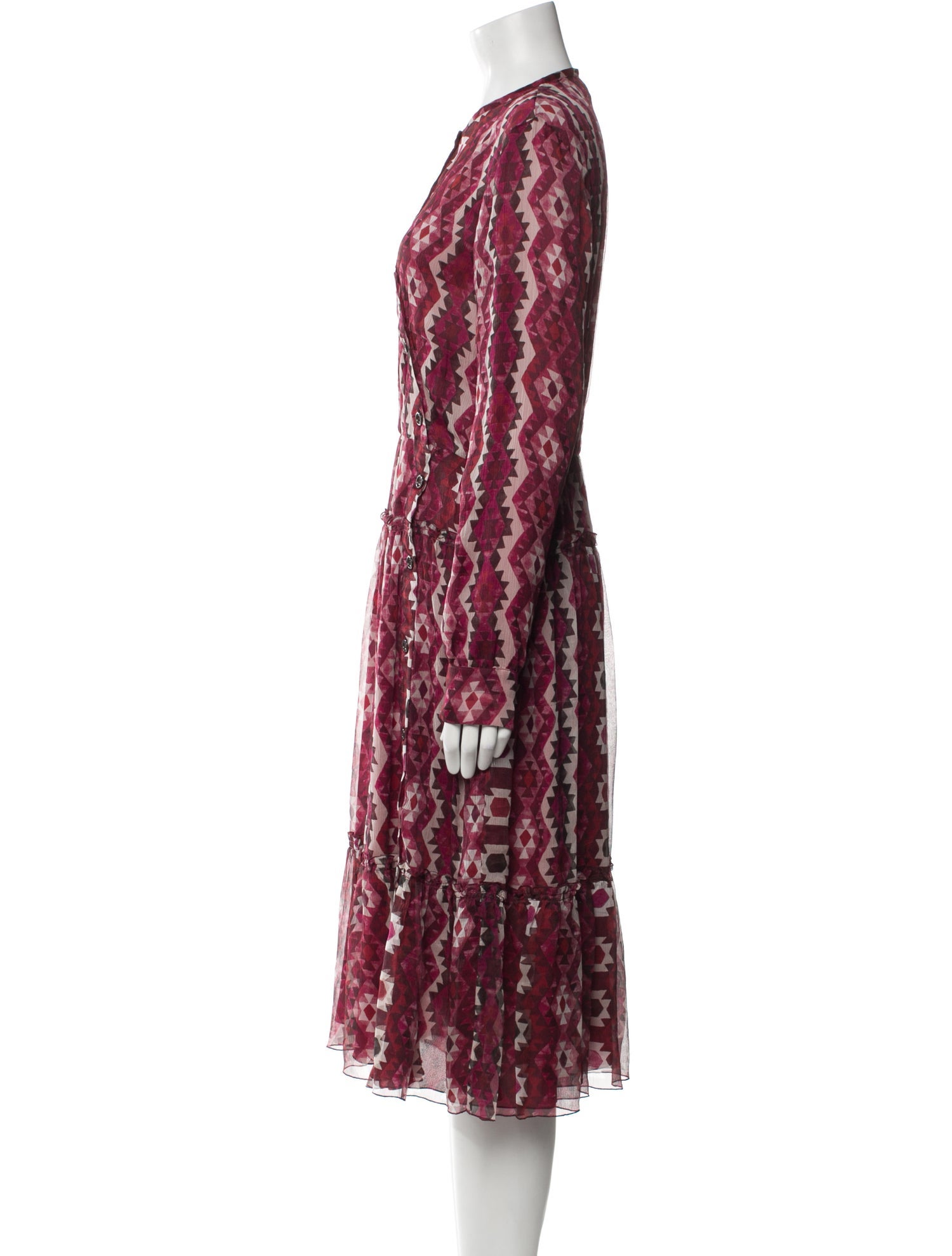 Altuzarra Silk Midi Length Dress