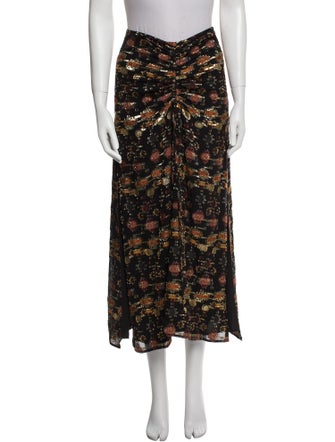 Altuzarra Silk Midi Length Skirt