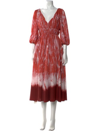 Altuzarra Tie-Dye Print Long Dress
