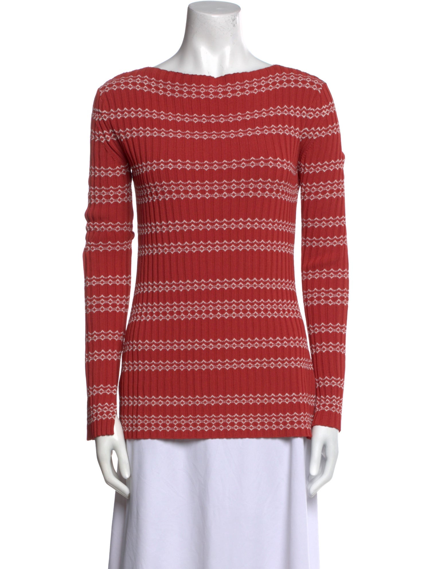 Altuzarra Striped Bateau Neckline Top