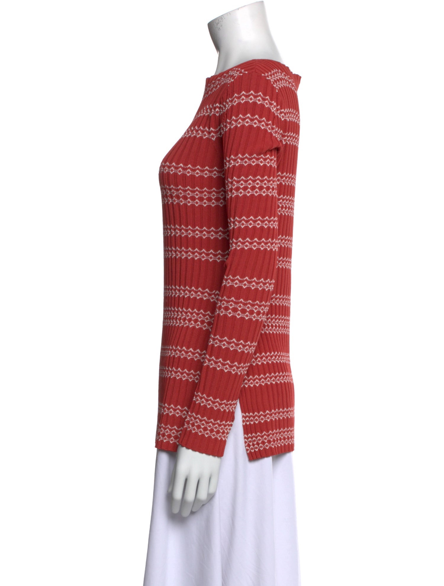 Altuzarra Striped Bateau Neckline Top