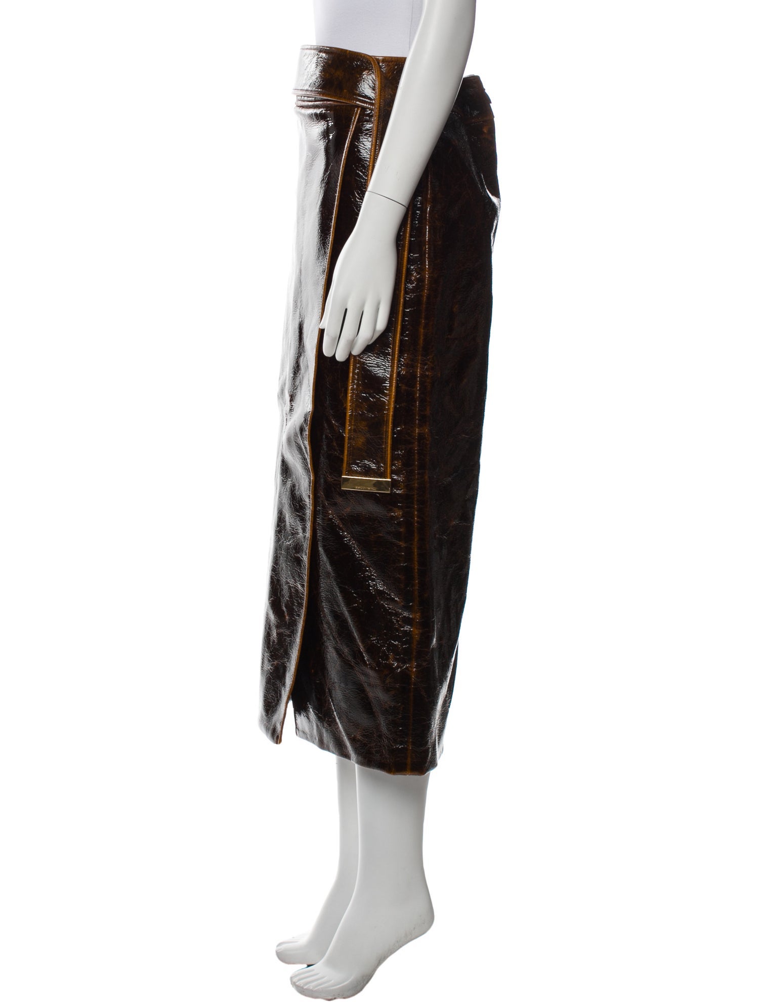 Brandon Maxwell Wool Midi Length Skirt w/ Tags