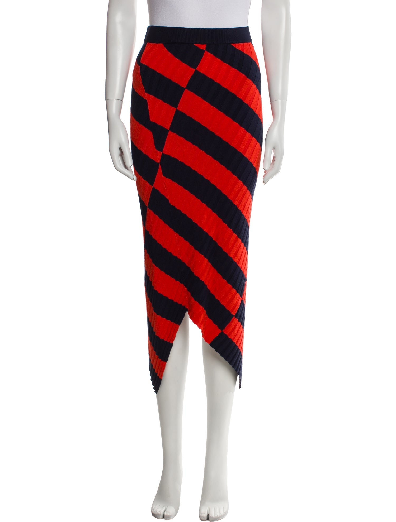 Altuzarra Striped Midi Length Skirt
