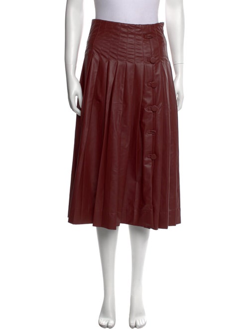 Altuzarra Pleated Accents Midi Length Skirt