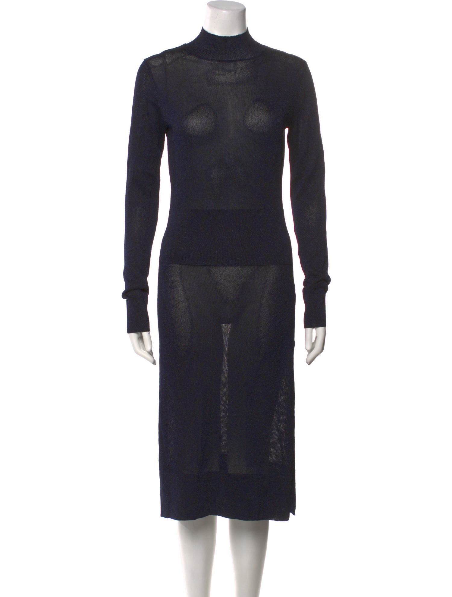 Altuzarra Turtleneck Midi Length Dress