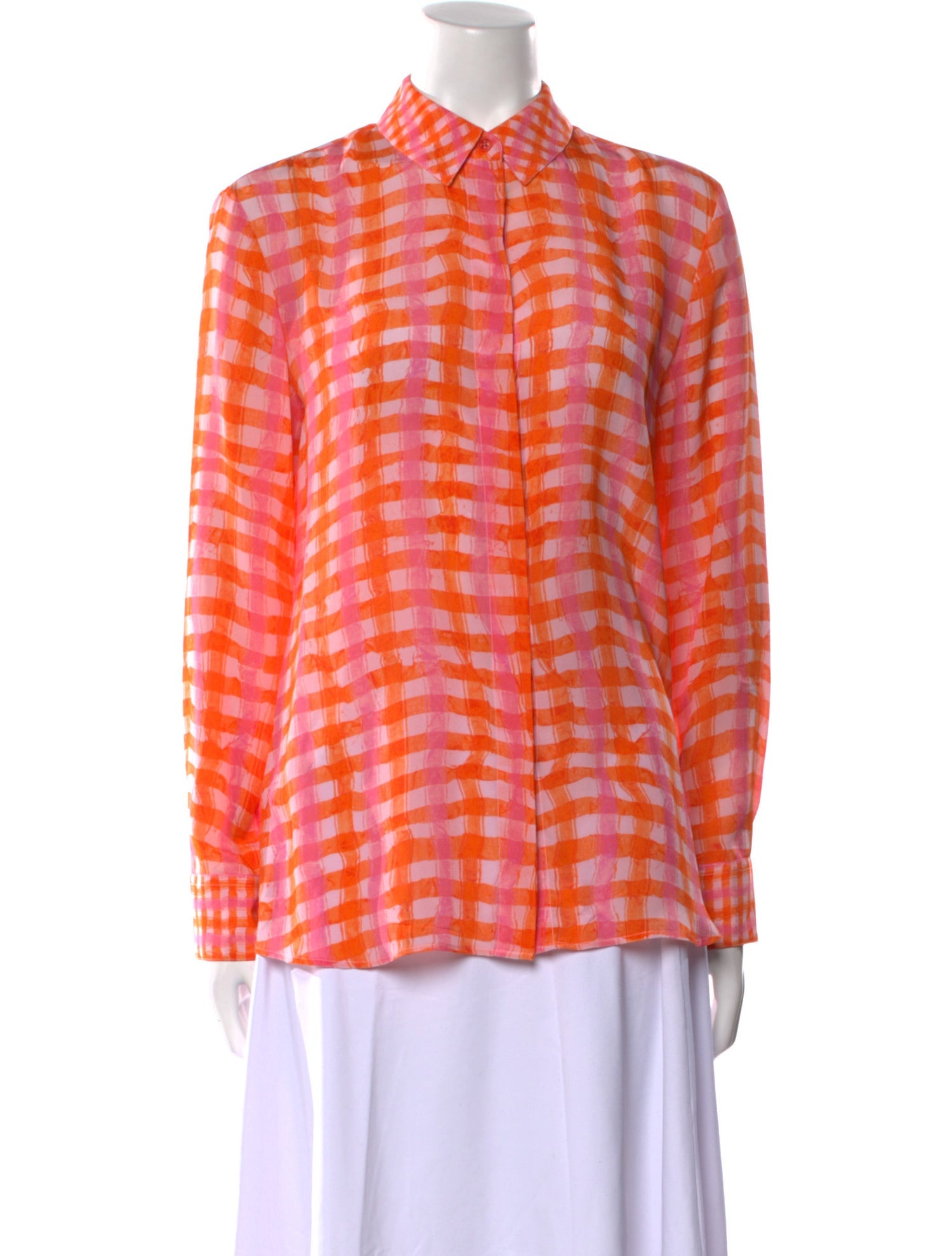 Altuzarra Silk Printed Button-Up Top
