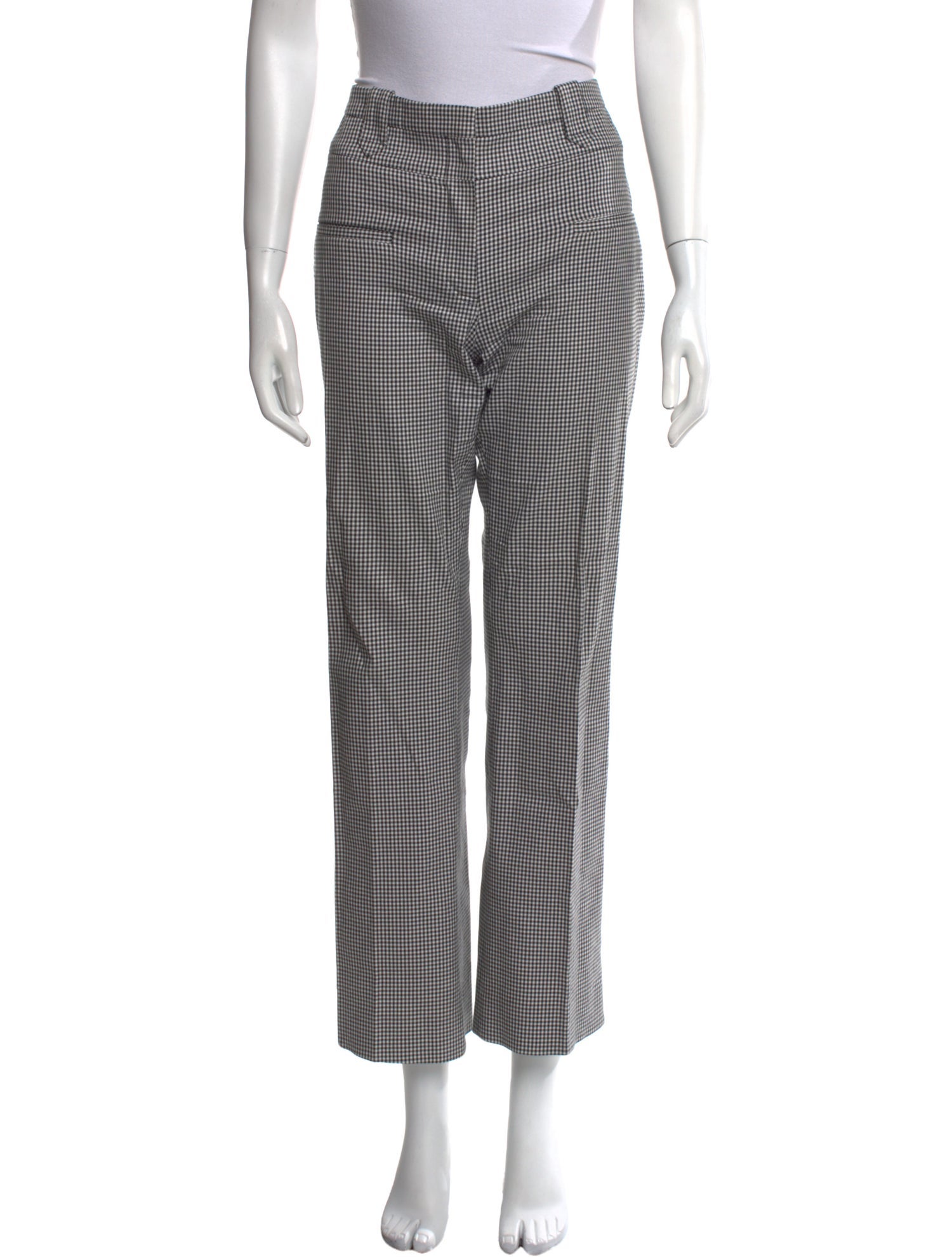 Altuzarra Plaid Print Wide Leg Pants