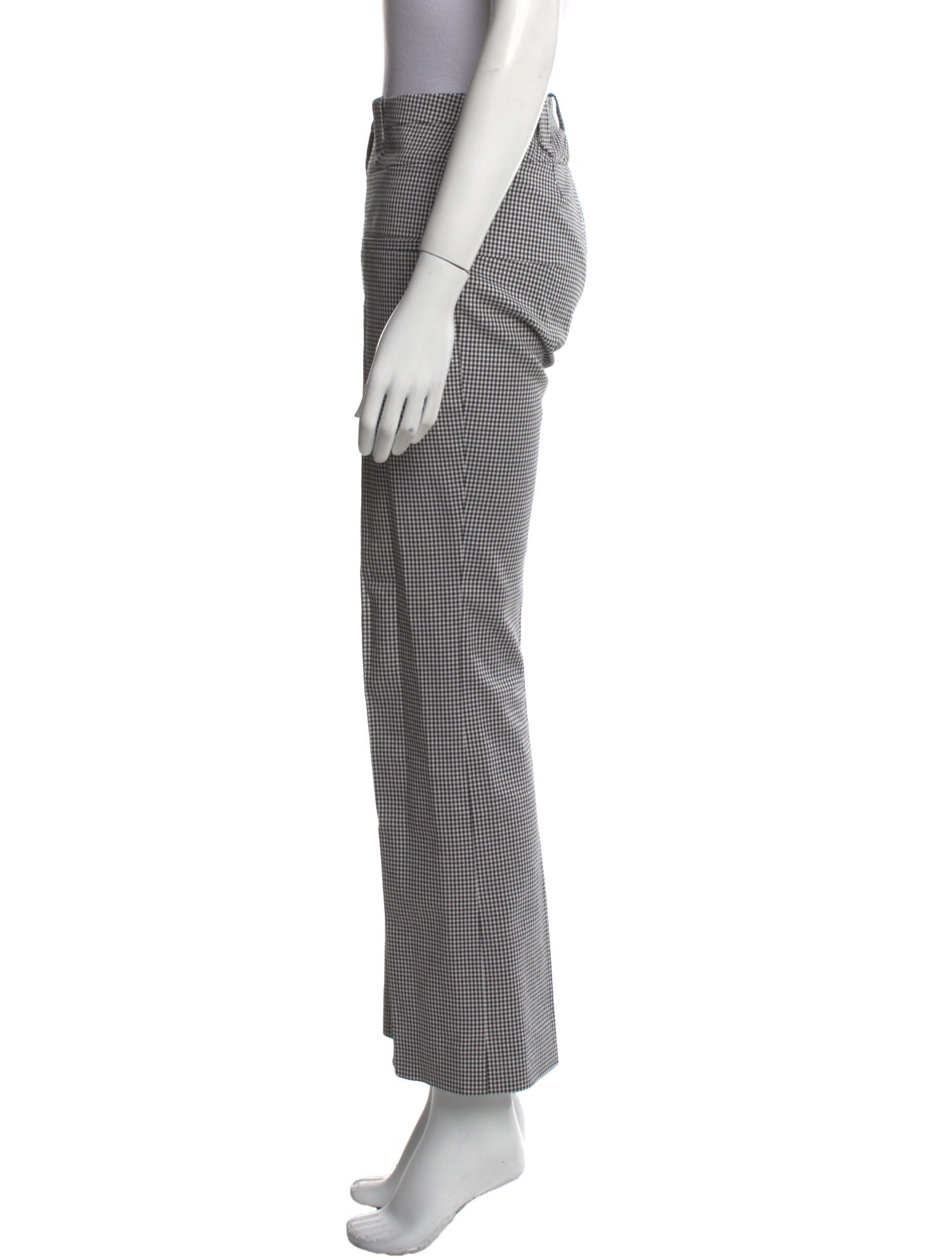 Altuzarra Plaid Print Wide Leg Pants