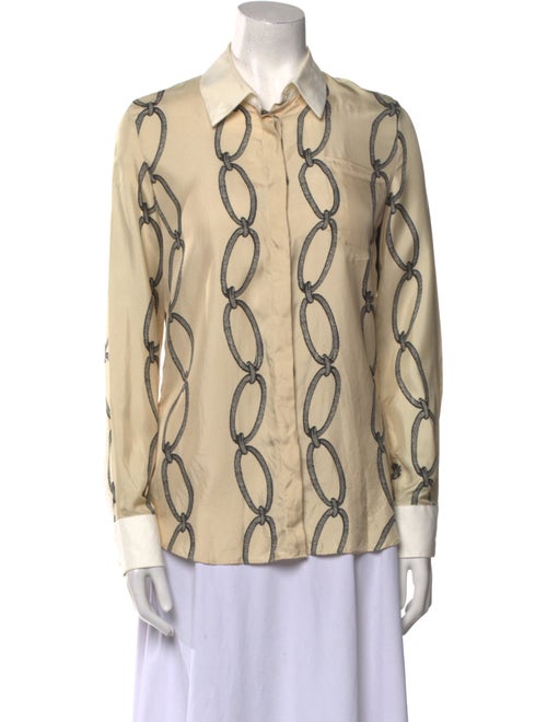 Altuzarra Silk Printed Button-Up Top