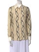 Altuzarra Silk Printed Button-Up Top