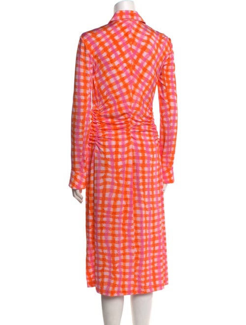 Altuzarra Plaid Print Midi Length Dress