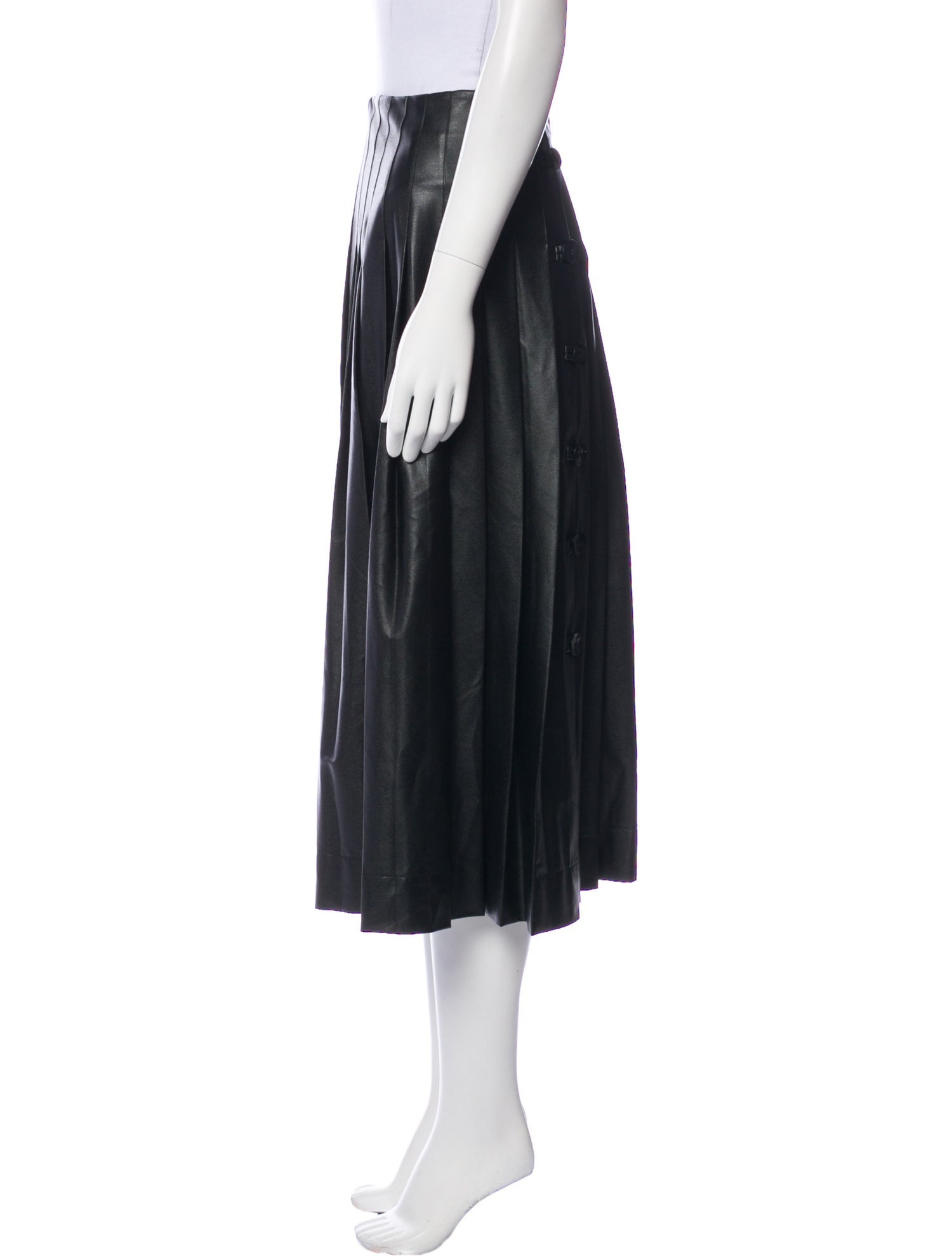 Altuzarra Pleated Accents Midi Length Skirt