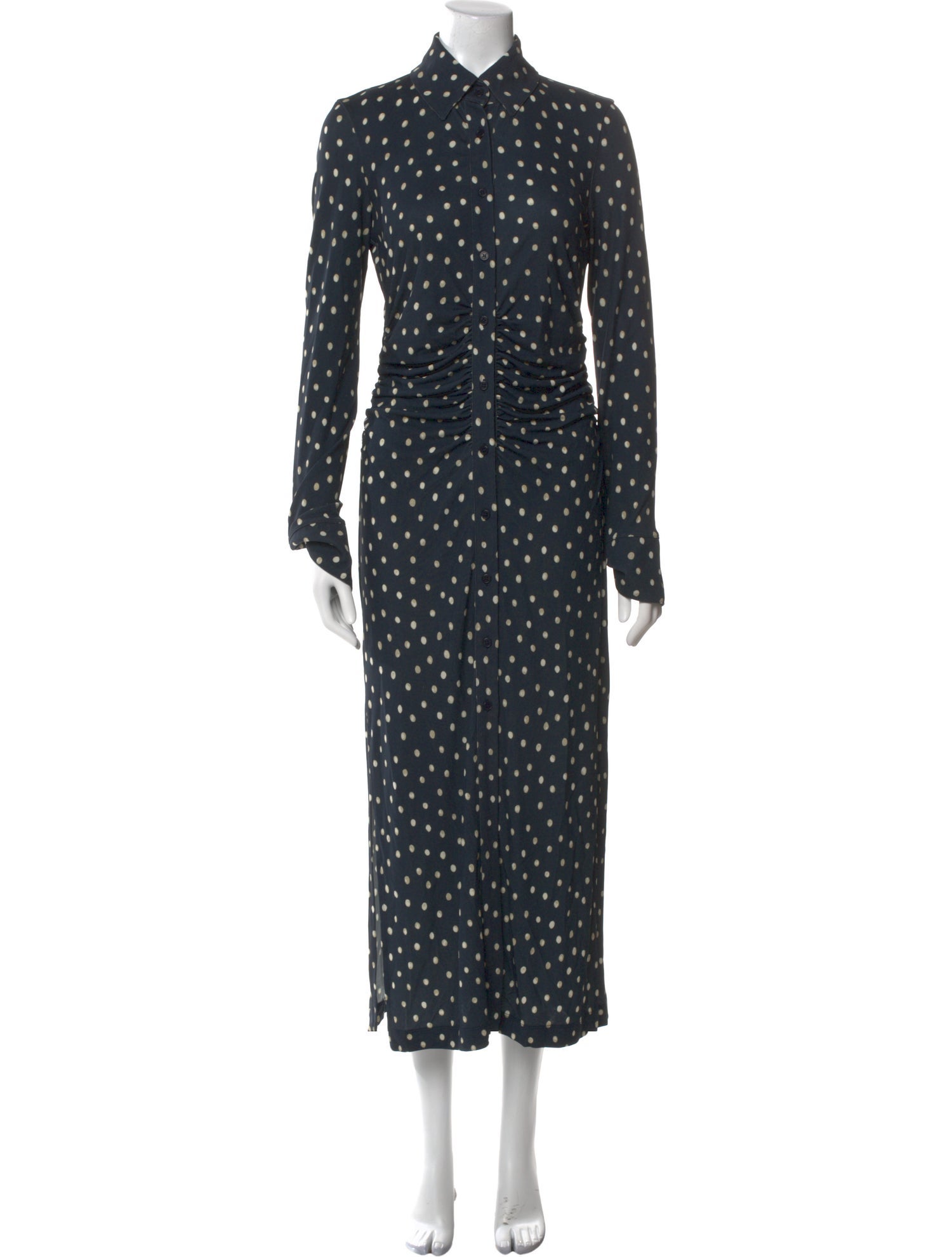 Altuzarra Polka Dot Print Long Dress