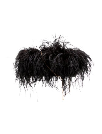 Altuzarra Ostrich Feather Shoulder Bag