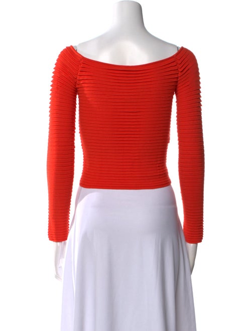 Altuzarra V-Neck Long Sleeve Crop Top