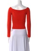 Altuzarra V-Neck Long Sleeve Crop Top