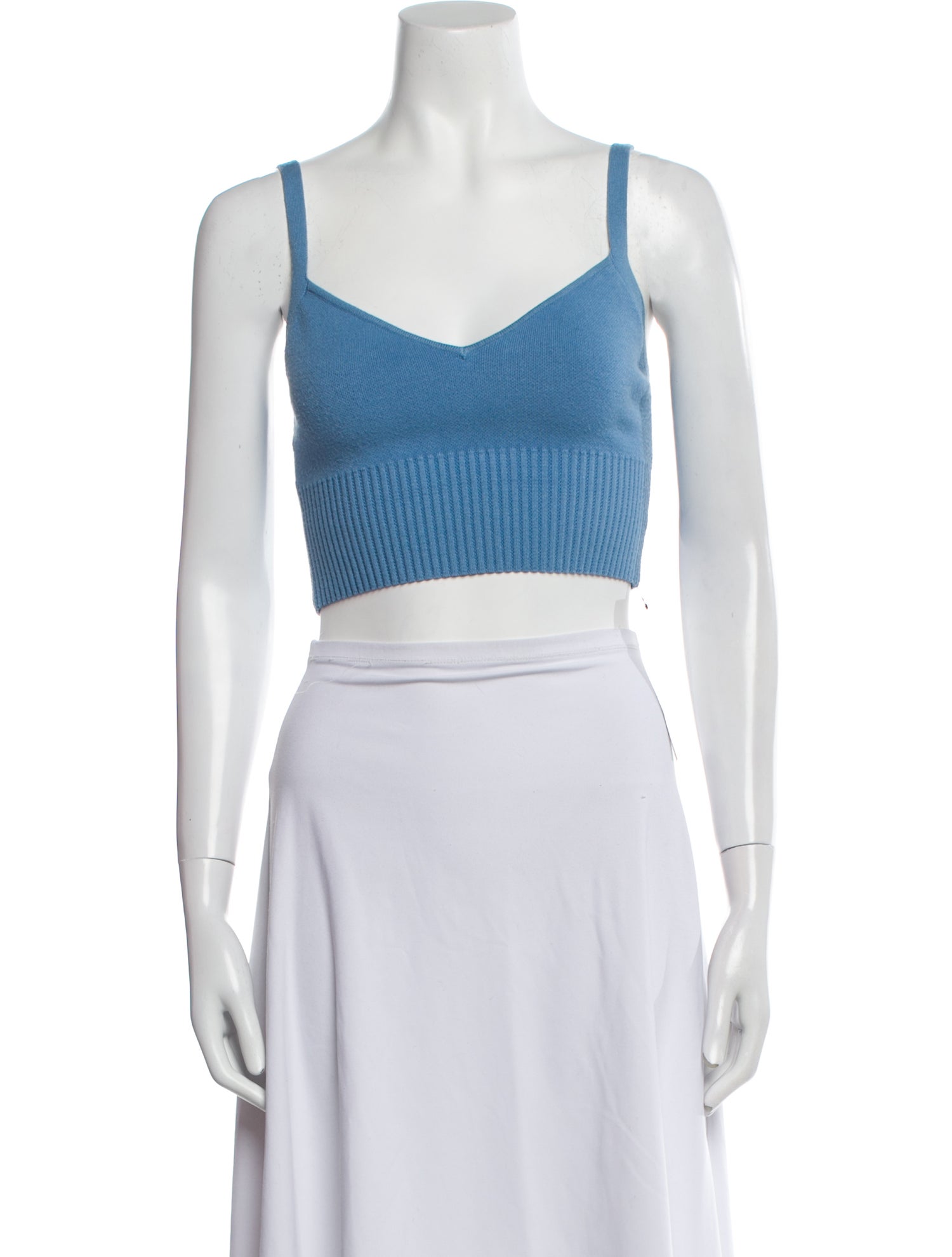 Altuzarra V-Neck Sleeveless Crop Top