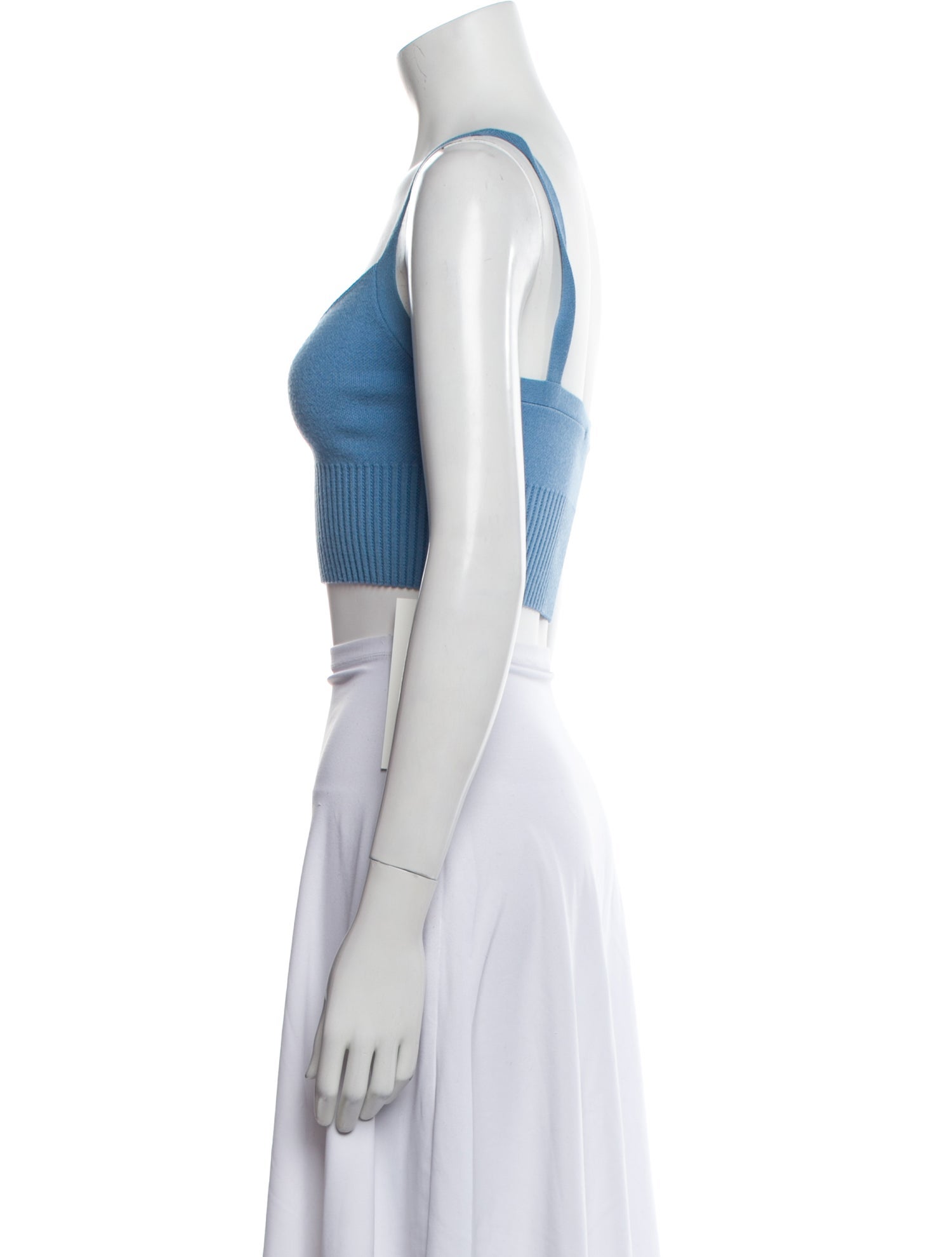 Altuzarra V-Neck Sleeveless Crop Top