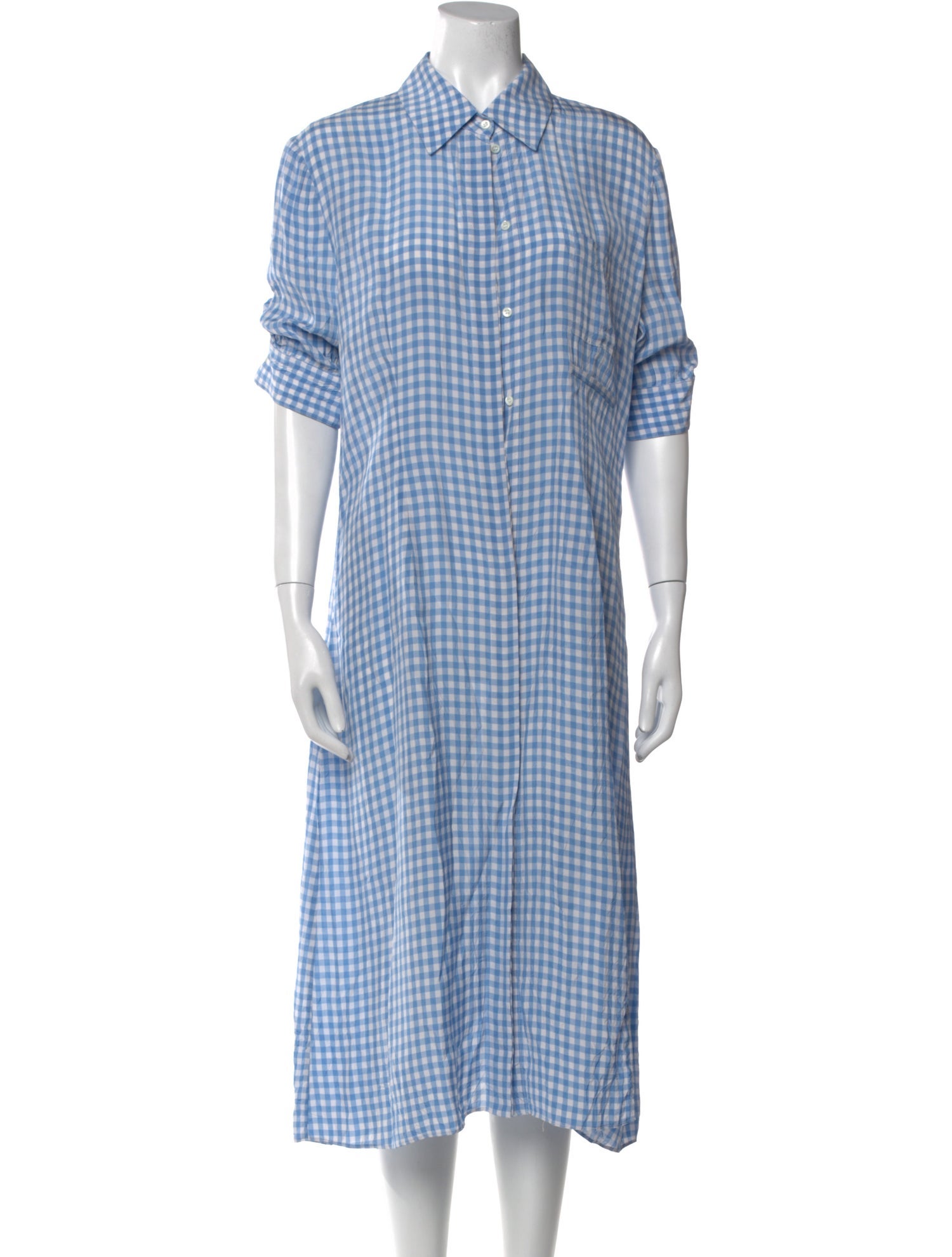 Altuzarra Plaid Print Midi Length Dress