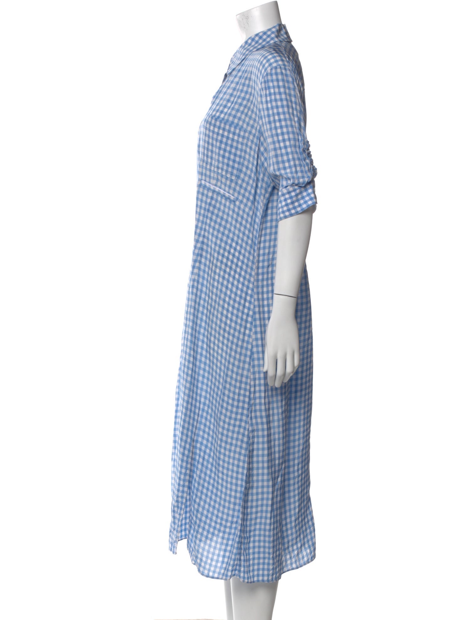 Altuzarra Plaid Print Midi Length Dress