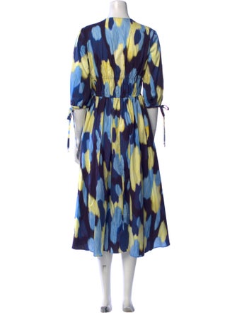 Altuzarra Printed Midi Length Dress
