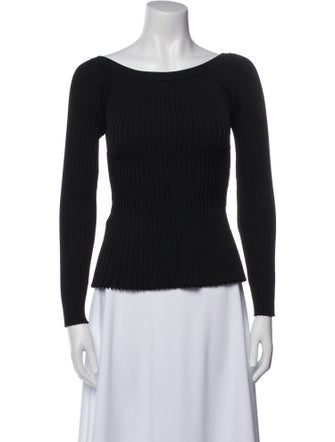 Altuzarra Bateau Neckline Long Sleeve Top