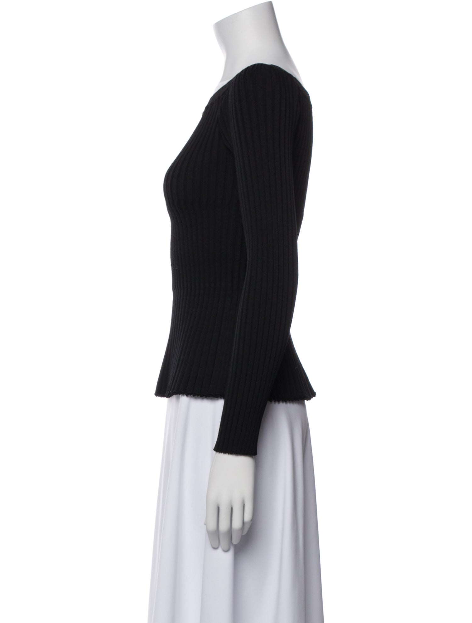 Altuzarra Bateau Neckline Long Sleeve Top