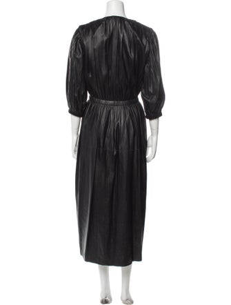 Altuzarra Lamb Leather Long Dress