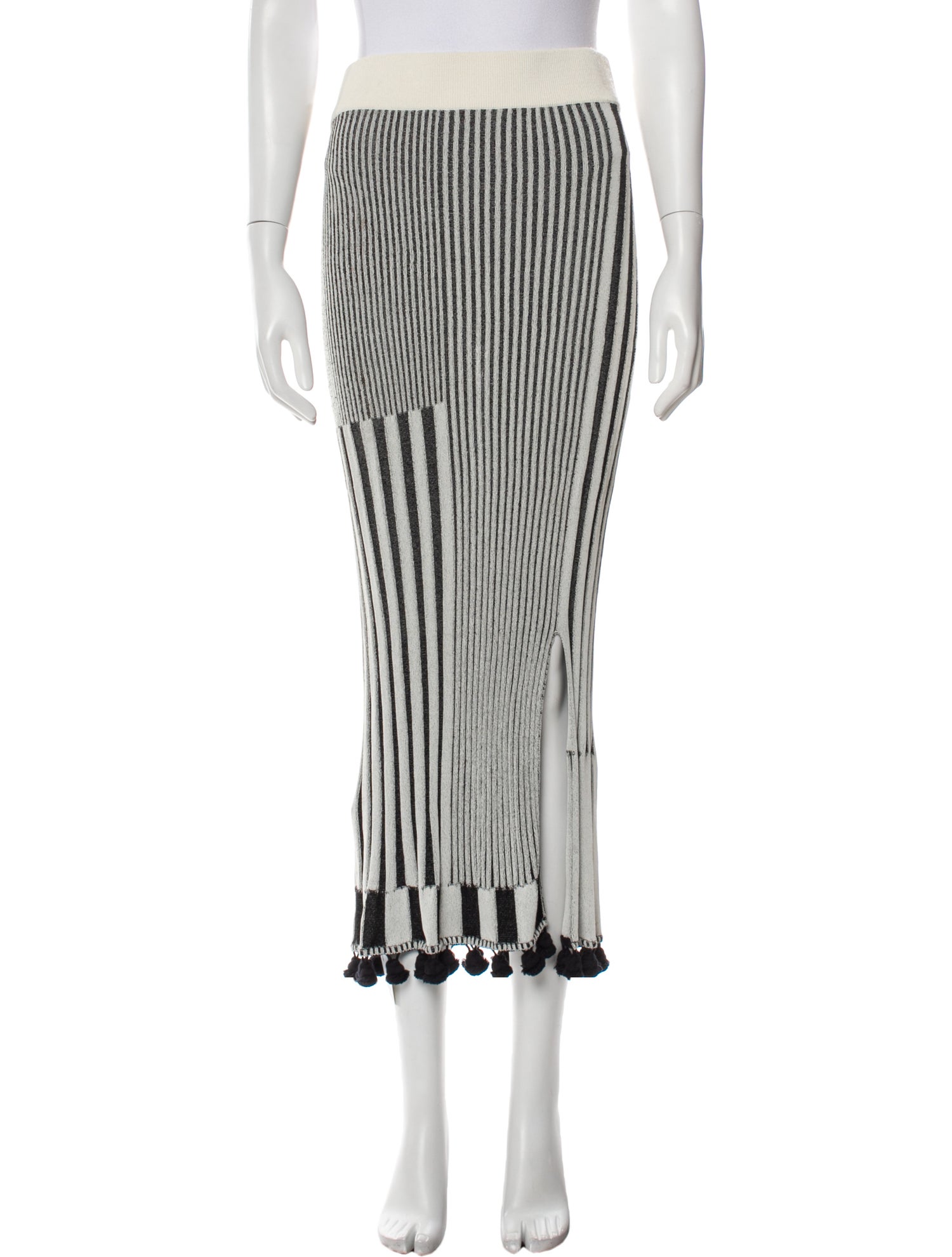 Altuzarra Striped Midi Length Skirt