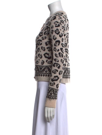 Altuzarra Animal Print Crew Neck Sweater