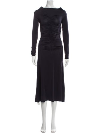 Altuzarra Scoop Neck Midi Length Dress