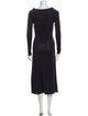 Altuzarra Scoop Neck Midi Length Dress