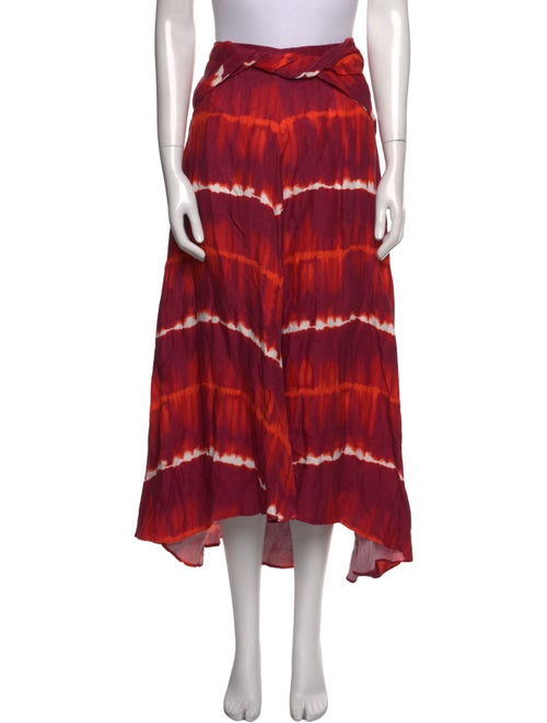 Altuzarra Tie-Dye Print Midi Length Skirt