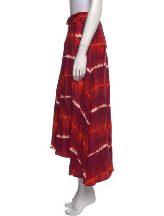 Altuzarra Tie-Dye Print Midi Length Skirt