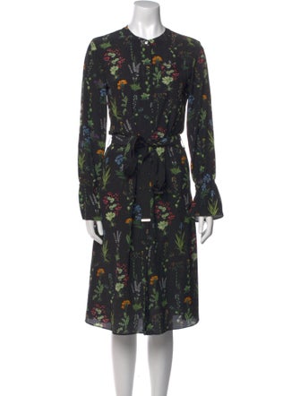 Altuzarra Floral Print Midi Length Dress
