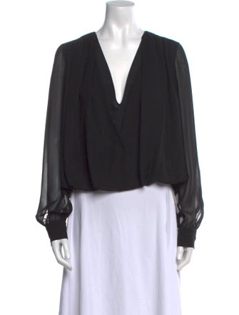 Altuzarra Silk V-Neck Blouse