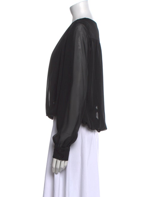 Altuzarra Silk V-Neck Blouse